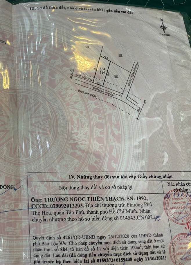 Đất nền Bảo Lộc 300m² giá 1,45 tỷ - Mặt tiền đường Nguyễn Huệ, đầu tư sinh lời!