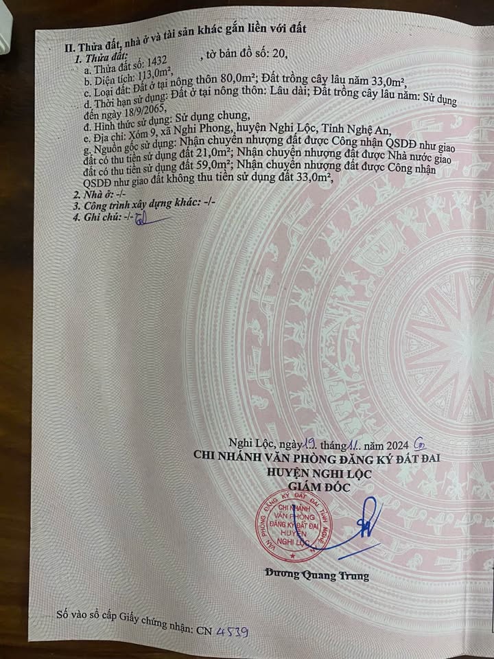 Đất Nghi Phong 113m² giá 1,x tỷ - Đường 72m, gần trung tâm Vinh!