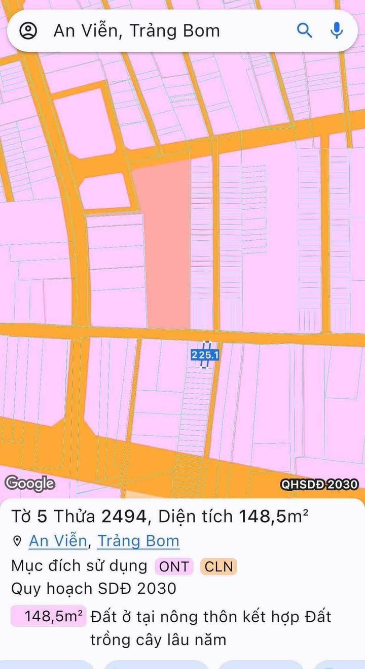 Đất nền mặt tiền Liên ấp 234, xã An Viễn, 150m² giá 1.8 tỷ - Đầu tư sinh lời ngay!