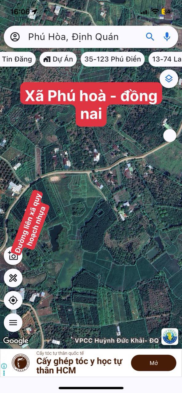 Đất nền mặt tiền đường Liên xã Phú Hòa, Đồng Nai 185m² giá 1.8 tỷ - Sổ đỏ chính chủ!