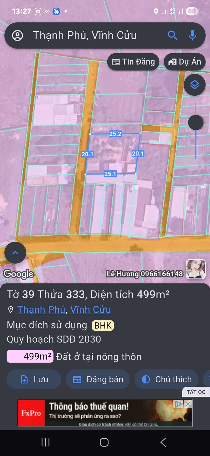 Bán nhà vườn 500m² Thạnh Phú, Vĩnh Cửu, Đồng Nai - Sổ hồng riêng, giá 3.5 tỷ thương lượng!