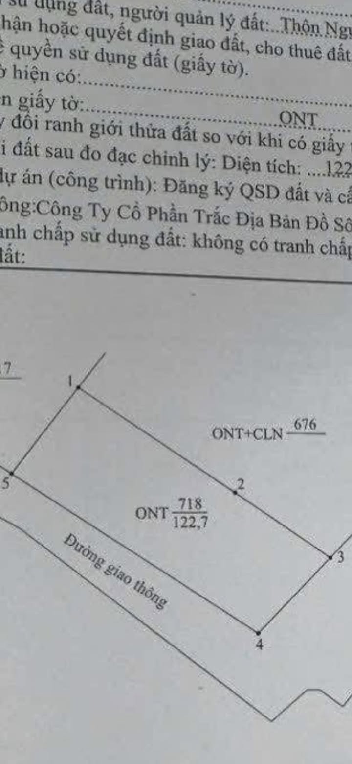 Đất nền góc 2 mặt tiền 122m² tại Cao Xá, Tân Yên - Giá chỉ 700 triệu!