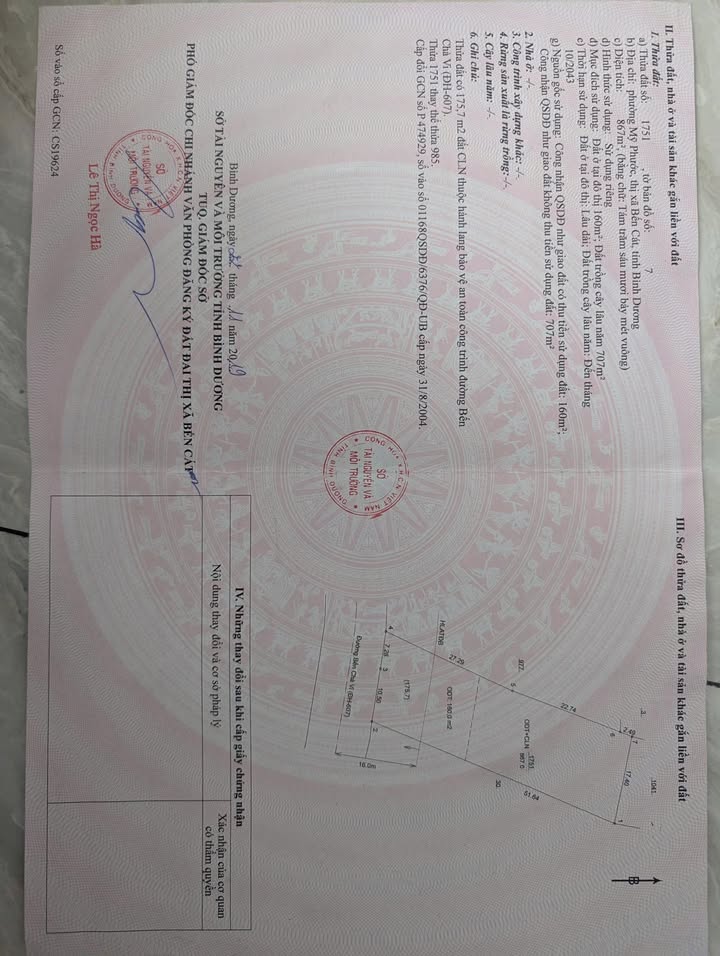 Đất Bến Cát 936m² giá 6 tỷ - Phù hợp xây nhà xưởng