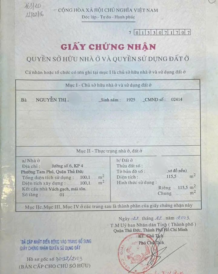 Nhà mặt tiền đường Tô Ngọc Vân, Thủ Đức 115m² giá 12.4 tỷ - Kinh doanh đa ngành nghề!