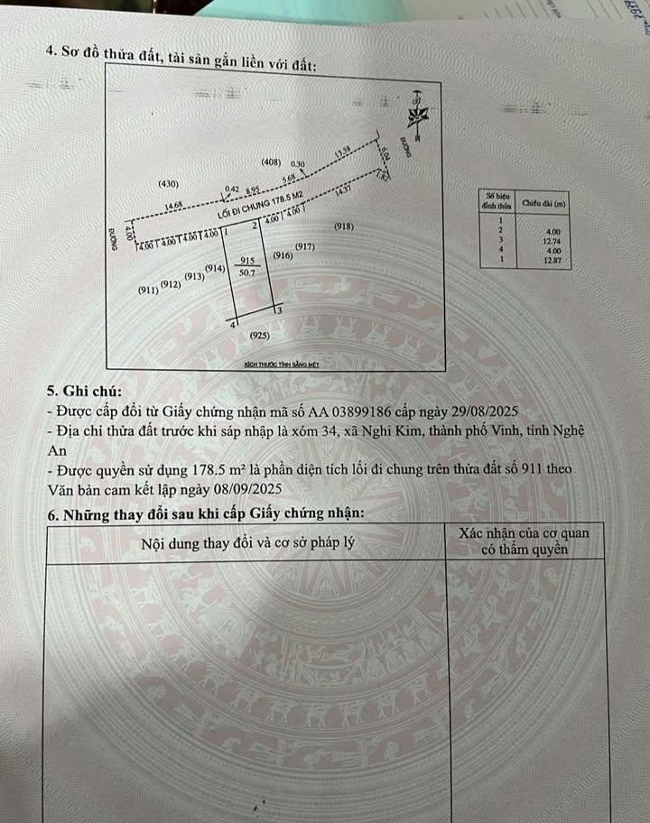 Đất thổ cư Nghi Kim, Vinh 50m² giá 1 tỷ - Vị trí trung tâm thuận lợi!