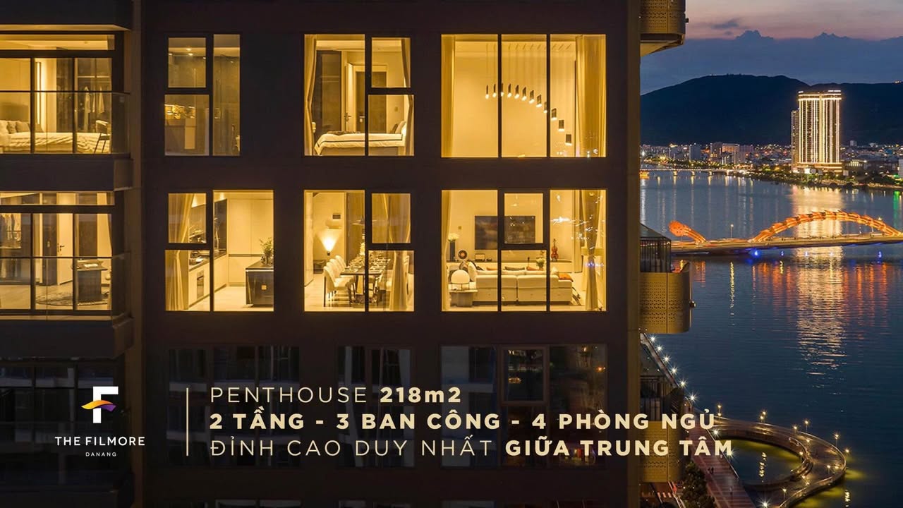 Penthouse The Filmore Đà Nẵng 218m² giá thỏa thuận - Cơ hội sở hữu đỉnh cao giữa lòng thành phố!