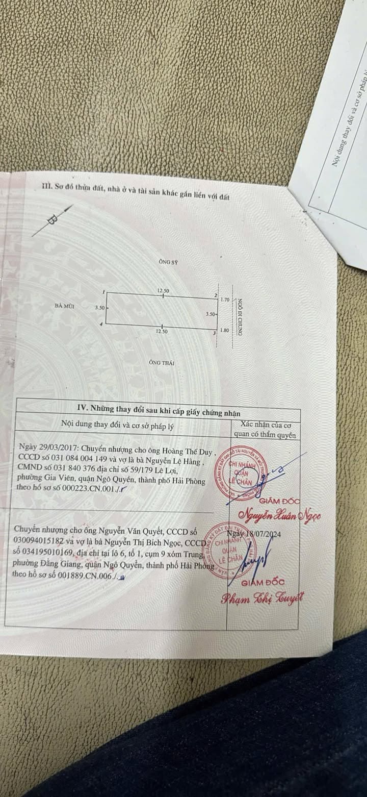 Nhà 3 tầng Ngõ Hào Khê, Lạch Tray, Hải Phòng 44m² giá 2.45 tỷ - Sổ đỏ chính chủ, cho thuê 7-9 triệu