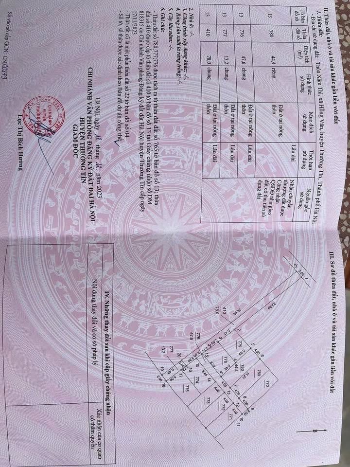 Đất nền TĐC Hồng Vân Thường Tín 44.4m² giá chỉ 2.39 tỷ - Phù hợp đầu tư sinh lời!