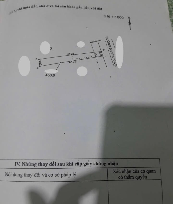 Nhà bán mặt tiền DH 515 Phước Hoà 399m² giá chỉ 1,85 tỷ - Kinh doanh thuận lợi!