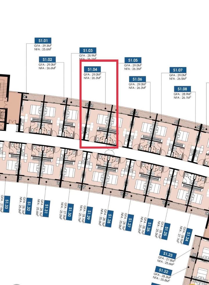 Căn hộ The Sanhôme 1 Nha Trang 26m² giá 1.45 tỷ - Sẵn sàng vào ở ngay!