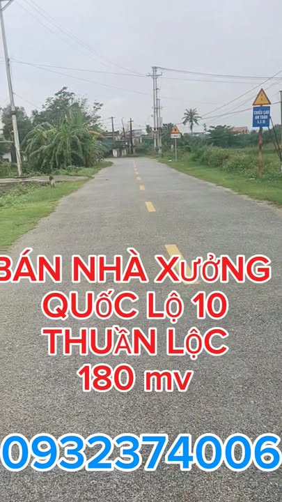 Warehouse Quốc lộ 10, Thuần Lộc 180m² giá 2.34 tỷ - Cơ hội đầu tư hấp dẫn!