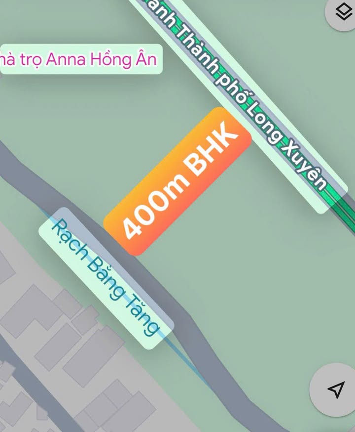 Đất vườn 400m² đường Rạch Mương Khai, Long Xuyên - Mặt tiền 2 đường, giá thỏa thuận!