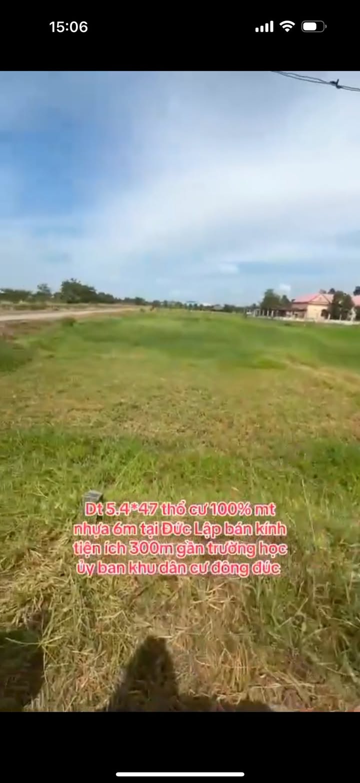 Đất thổ cư 253m² tại Đức Lập Hạ, Đức Hòa - Giá chỉ 1.5 tỷ, sổ hồng riêng!