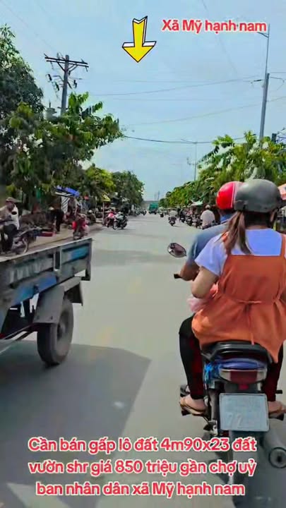 Đất vườn 112.7m² tại ấp Mới 2, xã Mỹ Hạnh Nam, giá 780 triệu - Sổ đỏ chính chủ!