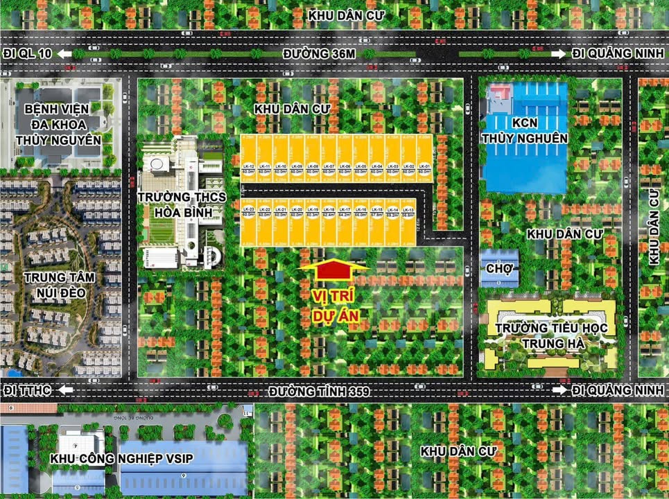 Đất nền phường Hòa Bình, Thủy Nguyên 60m² giá 850 triệu - Sổ đỏ chính chủ, đầu tư sinh lời!