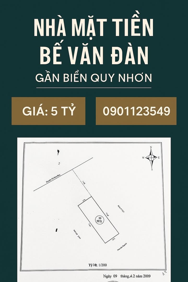 Nhà 1,5 mê mặt tiền Bế Văn Đàn 50m² giá 5 tỷ - Đầu tư sinh lời cực cao!