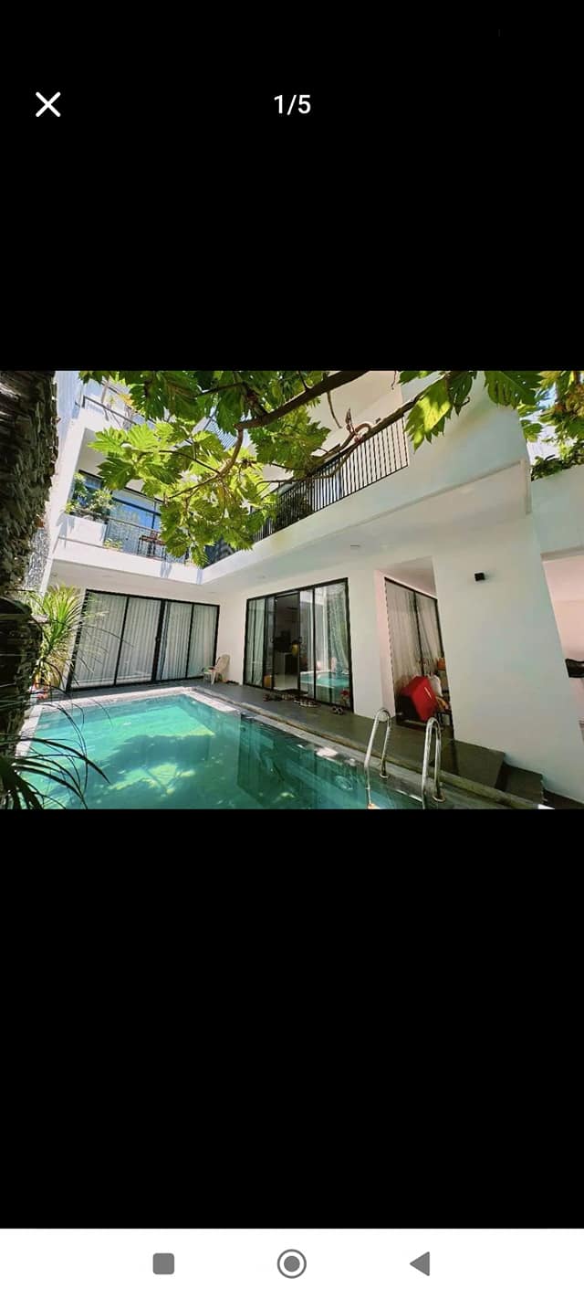 Villa 3 tầng Bàu Năng 1, Liên Chiểu 180m² giá 12.9 tỷ - Hồ bơi riêng, gara ô tô trong nhà!