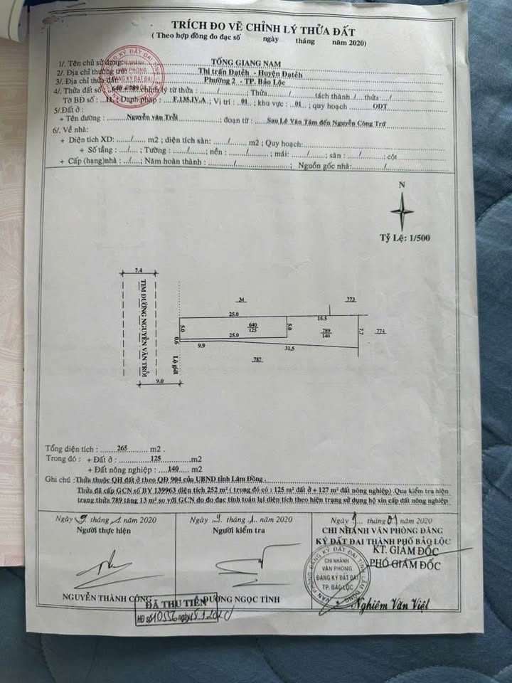 Nhà Bảo Lộc 265m² giá 9.5 tỷ - Mặt tiền đường Nguyễn Văn Trỗi, chính chủ!