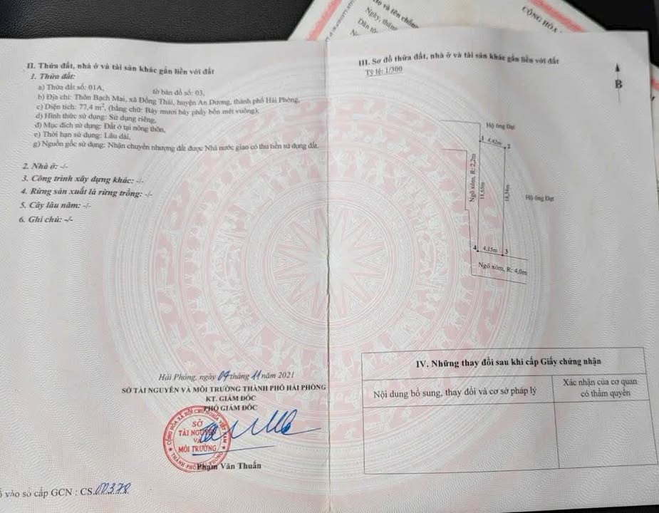 Đất nền Bạch Mai, Đồng Thái, An Dương 152m² giá 2.55 tỷ - Cơ hội đầu tư tuyệt vời!