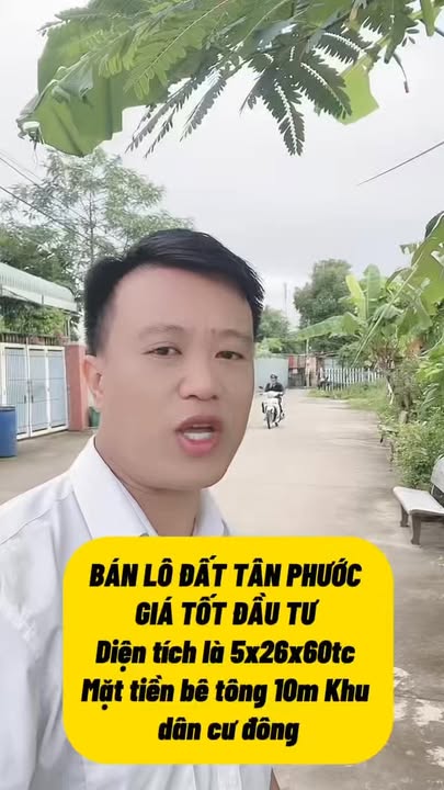 Đất nền mặt tiền đường Hồ Văn Mịch, Phú Mỹ 130m² giá 1,8 tỷ - Cơ hội đầu tư hấp dẫn!