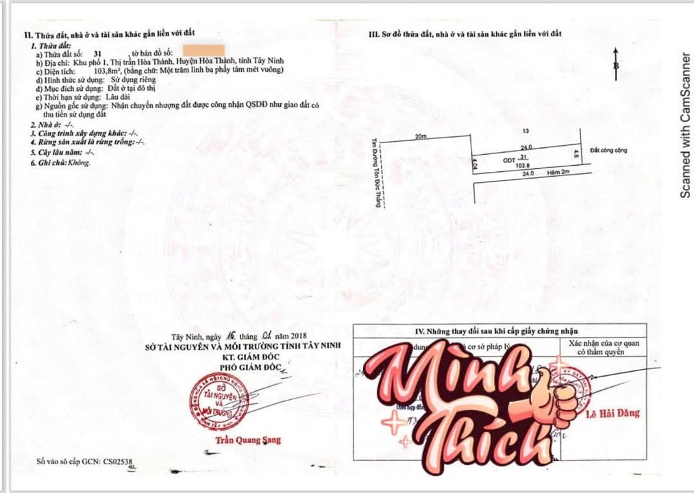 Nhà phố Hòa Thành 96m² giá 5.95 tỷ - Hướng Tây, kinh doanh thuận lợi!