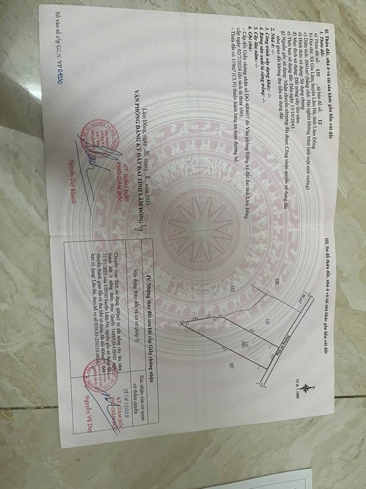 Đất thổ cư 2000m² tại thôn 6, xã Nam Ban - View núi đồi tuyệt đẹp