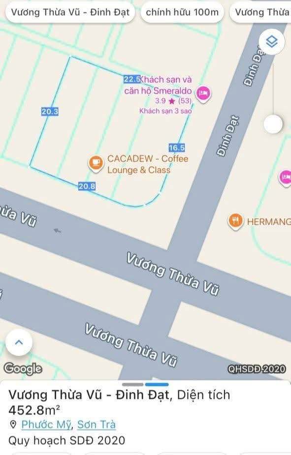 Cho thuê mặt bằng 2 mặt tiền Vương Thừa Vũ - Đinh Đạt 451m² giá 120 triệu - Vị trí đắc địa, phù hợp kinh doanh!