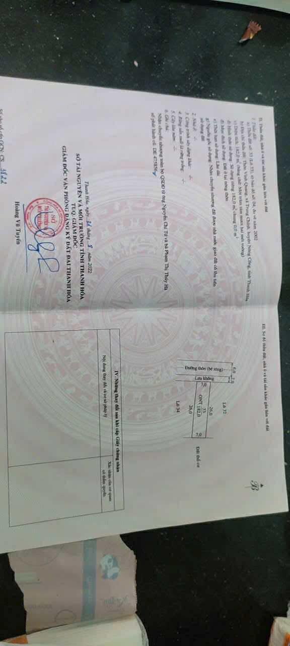 Đất nền tại xã Trung Chính, huyện Nông Cống, diện tích 182m² - Giá thỏa thuận hấp dẫn!