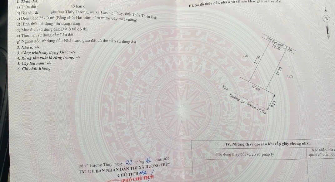 Đất Biệt Thự Thuỷ Thanh 257m² giá 7 tỷ - Đầu tư sinh lời hấp dẫn!