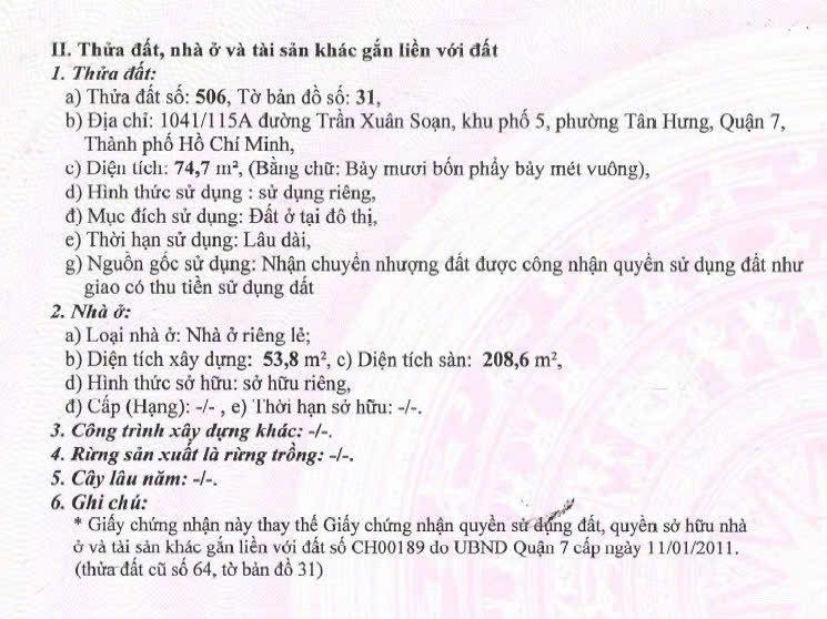 Nhà phố 4 tầng đẹp tại phường Tân Hưng, quận 7, giá 5.4 tỷ - Vị trí đắc địa, đầu tư sinh lời!