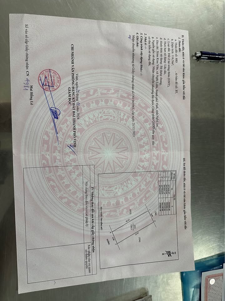 Bán lô đất đẹp Xóm Kim Yên - Nghi Liên, TP Vinh 116,5m² giá 2 tỷ - Đầu tư sinh lời hấp dẫn!