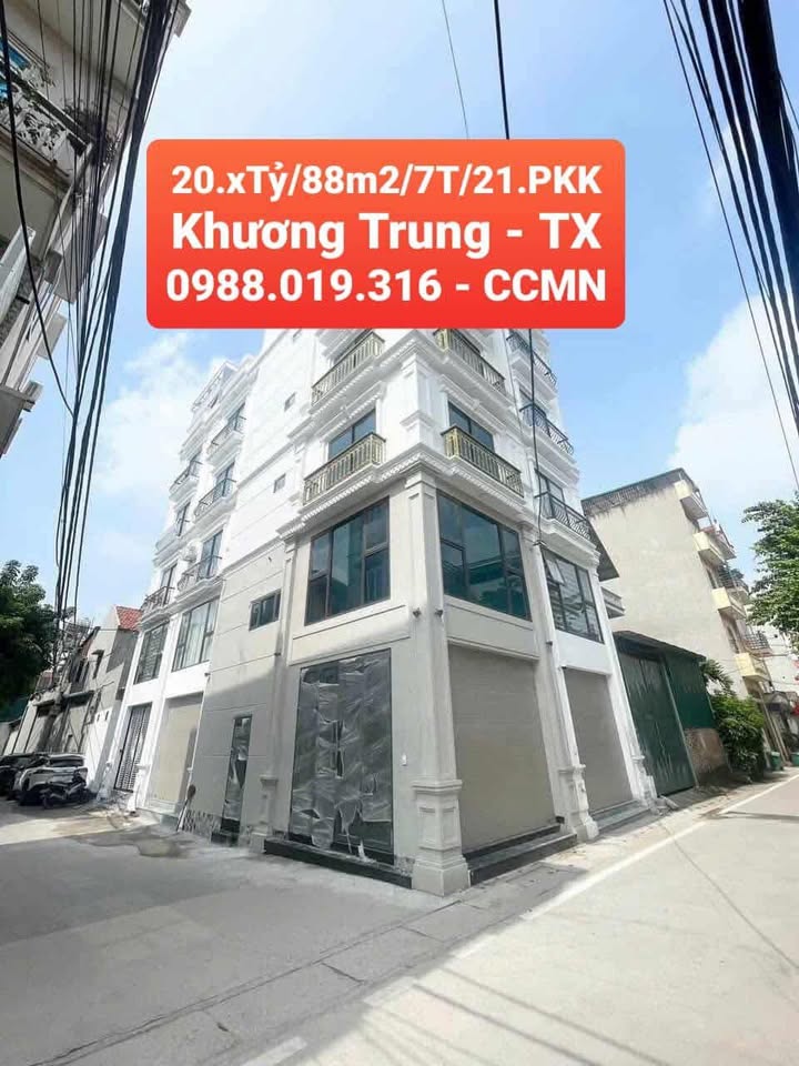 Nhà phố Khương Trung, Thanh Xuân 88m² giá 20 tỷ - Dòng tiền khai thác 1.2 tỷ/năm!