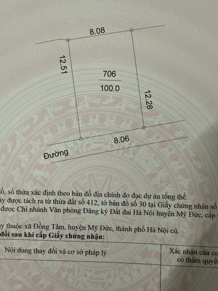Đất nền Phúc Sơn, Mỹ Đức 100m² giá 1 tỷ - Vị trí đắc địa gần chợ!