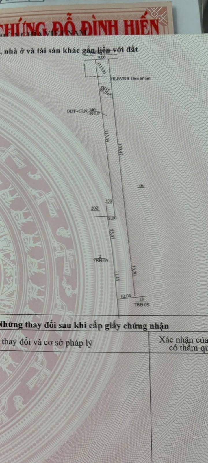 Đất thổ cư 570m² mặt tiền đường Nguyễn Văn Trỗi nối dài chỉ 1.35 tỷ - Đầu tư sinh lời ngay!