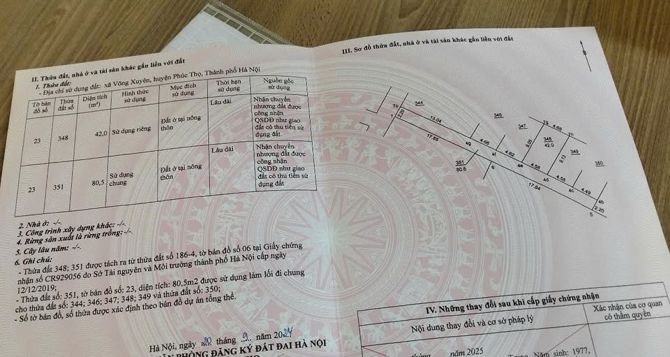 Đất nền Võng Xuyên, Phúc Thọ 42m² giá 1 tỷ - Đầu tư sinh lời hấp dẫn!