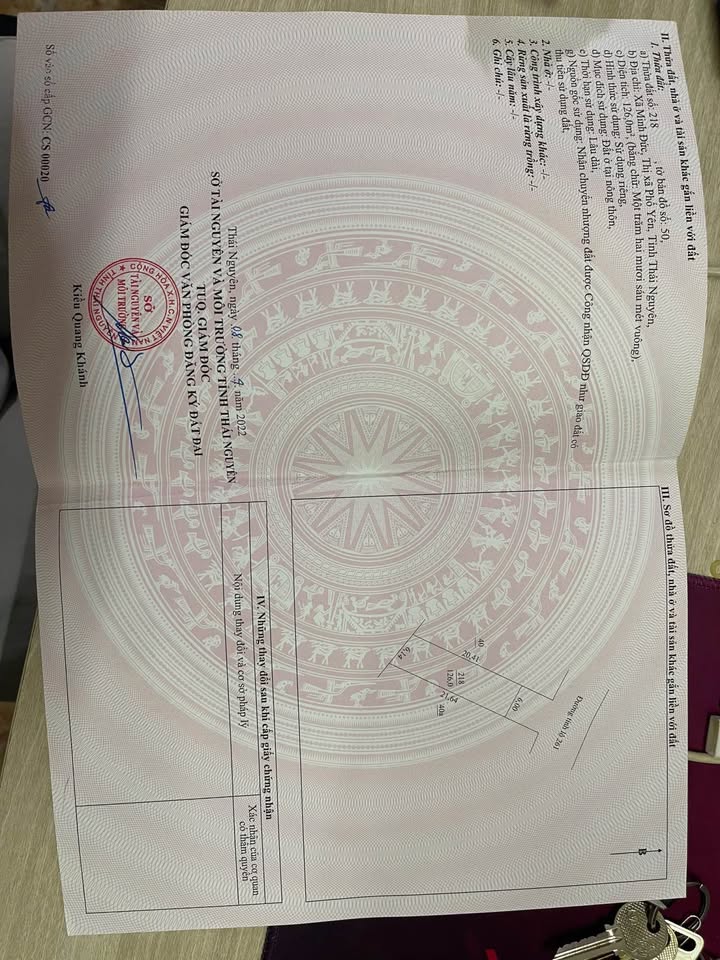 Lô đất thổ cư Minh Đức Phổ Yên 126m² giá chỉ 1.3 tỷ - Đầu tư sinh lời ngay!