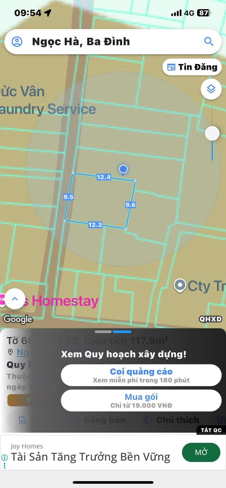 Đất vàng Hoàng Hoa Thám Ba Đình 117m² giá 22 tỷ - Sổ đỏ chính chủ