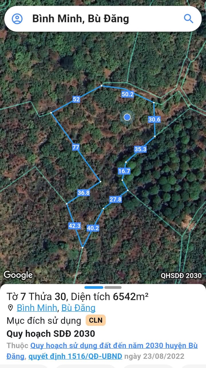 Đất Farm 6.5 Sào Tại Xã Bình Minh, Bù Đăng Giá 500 Triệu - Gần Khu Bảo Tồn Sóc Bom Bo!