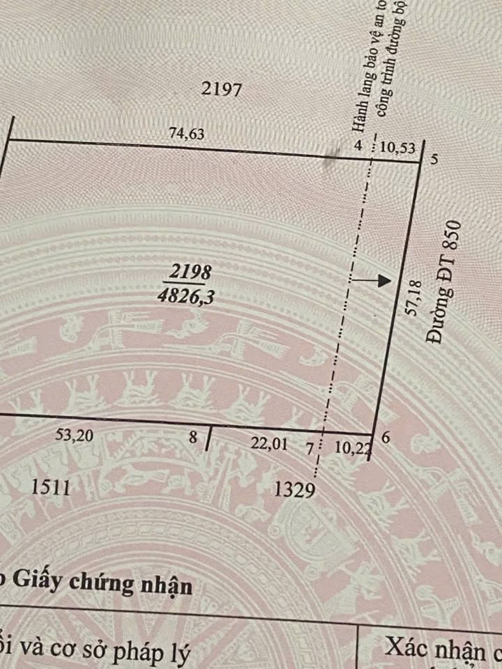 Đất mặt tiền tỉnh lộ 850 Tháp Mười 16.200m² giá 4.5 tỷ - Cơ hội đầu tư tuyệt vời!