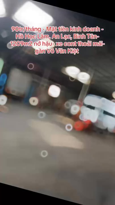 Kho xưởng cho thuê 1209m² tại Hồ Học Lãm, Bình Tân - Giá 90 triệu/tháng