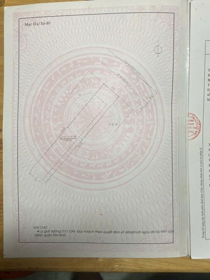 Nhà mặt tiền đường D11, phường Tây Thạnh, quận Tân Phú 100m² giá 9 tỷ - Cơ hội đầu tư vàng!