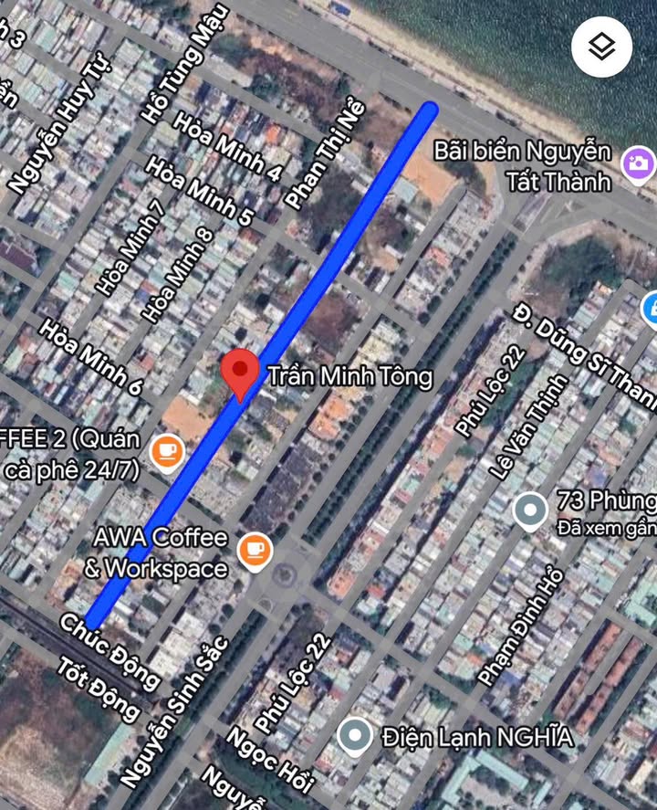 Đất nền đường Trần Minh Tông, Hòa Minh 105m² giá 7.79 tỷ - Đầu tư sinh lời ngay!