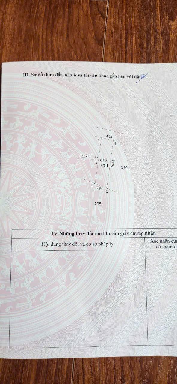 Đất chính chủ khu phố 15, phường Yên Nghĩa 60.1m² giá 4.3 tỷ - Vị trí đắc địa, ô tô vào tận nơi!