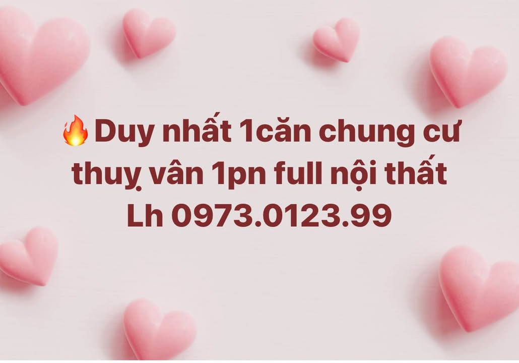 Căn hộ chung cư Thụy Vân 36m² giá thỏa thuận - Full nội thất sang trọng!