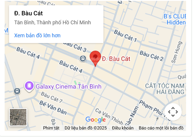 Cho thuê mặt bằng kinh doanh góc 2 mặt tiền khu Bàu Cát, Tân Bình - DT 192m² & 84m²