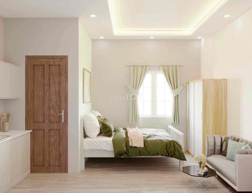 Căn hộ dịch vụ Bạch Đằng 30m² giá 6 triệu - Phòng siêu đẹp, đầy đủ nội thất!