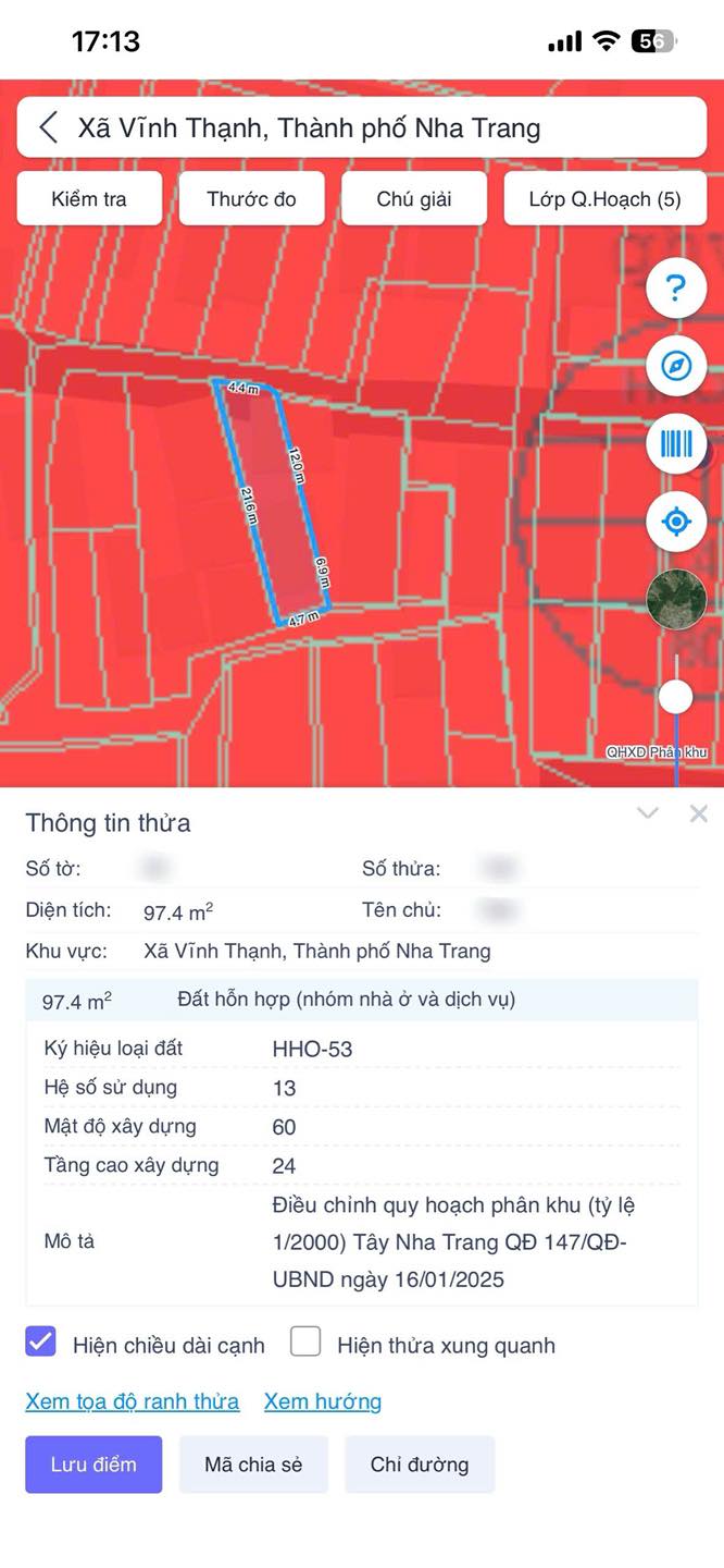Nhà cấp 4 hẻm xe máy đường Phú Tân, Nha Trang 97.6m² giá 2.35 tỷ - Sổ hồng chính chủ!