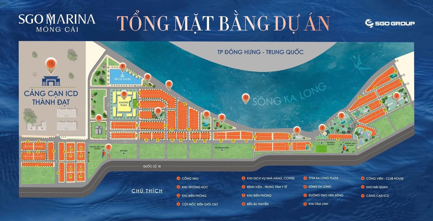 Đất nền SGO Marina Móng Cái 240m² giá 6.48 tỷ - Sổ đỏ trao tay, đầu tư sinh lời!