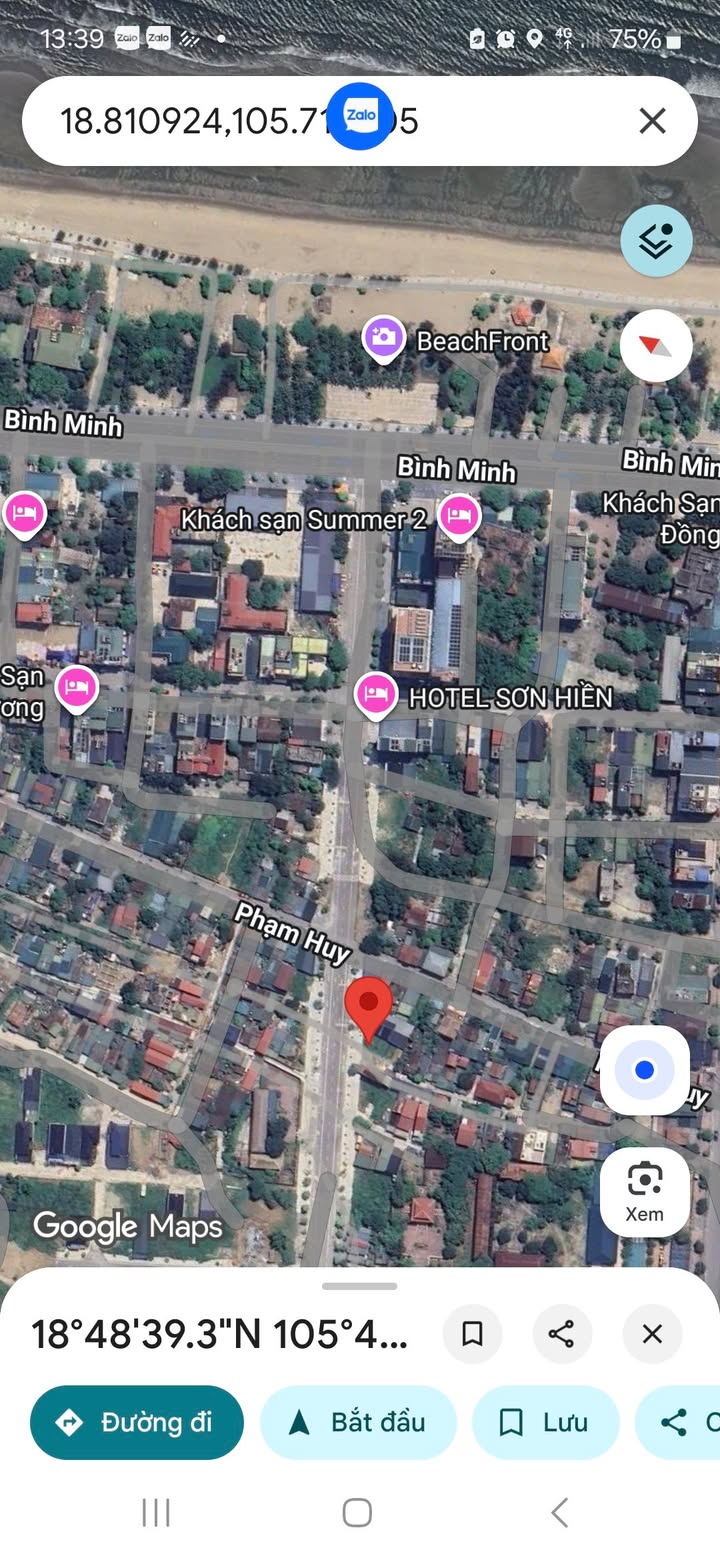 Đất kinh doanh tại biển Cửa Lò 200m² giá 12 tỷ - Đầu tư sinh lời ngay!