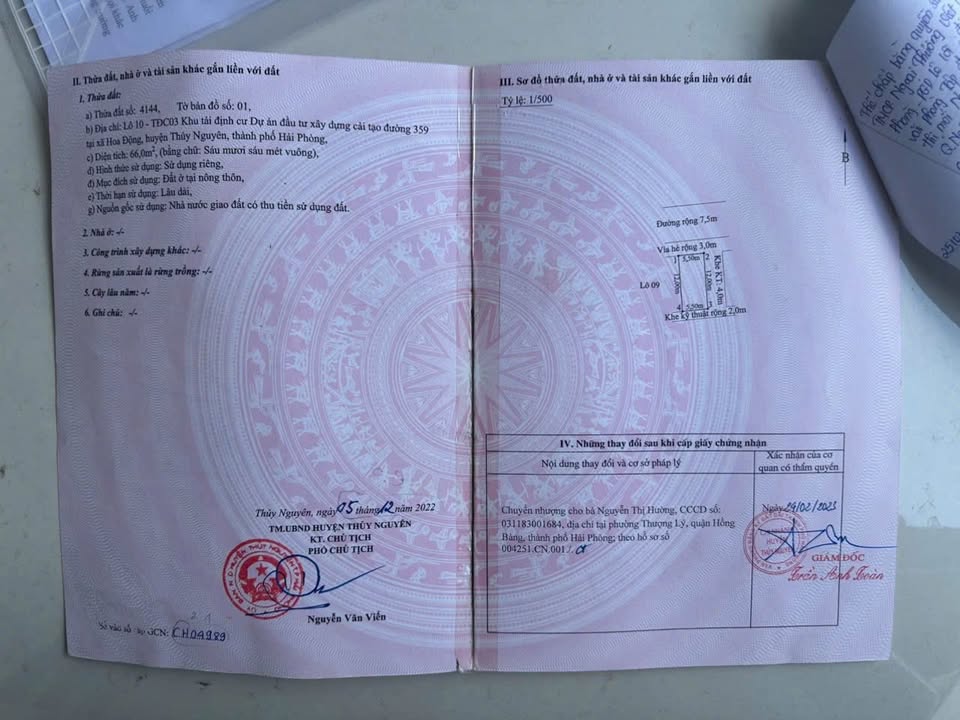 Đất nền TĐC Hoa Động 66m² giá 4 tỷ - Hướng Bắc, đường rộng 13,6m!